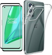 COVER CUSTODIA PER OnePlus 9 PRO + PELLICOLA VETRO TEMPERATO 5D FULL TRASPARENTE