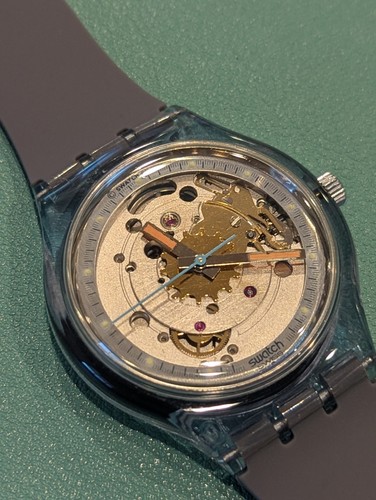 Swatch 1991 automatico blu - swatch,