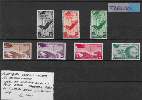 1934 colonie italiane - colonie,