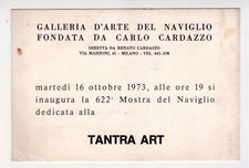Cartolina/invito Mostra TANTRA