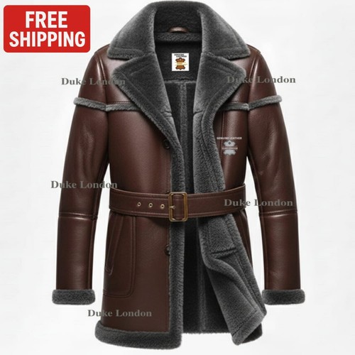 Cappotto lungo uomo vera pelle