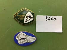 5600/5603 ANTICHE SPILLE  SCI PENTAGONALE '69/'70 - CAMPIONATI BANCARI'70-'72