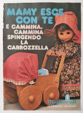 Pubblicita' Advertising Originale Werbung Vintage Bambola Mamy Cammina 1978 (T1)