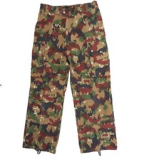 Pantaloni Autentici Esercito Svizzero M83 Flage Alpenflage Pantaloni da Combattimento Inutilizzati Eccedenza