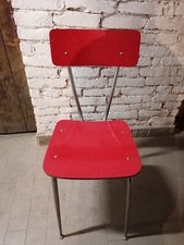 Tavolo in Formica 6 sedie  rosso  anni 60 Vintage Modernariato 