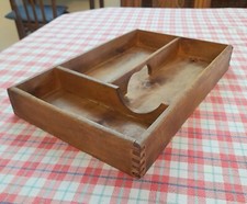 Portaposate in legno da cassetto 3 scomparti