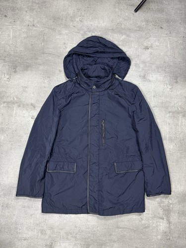 Brioni parka uomo nylon pelle