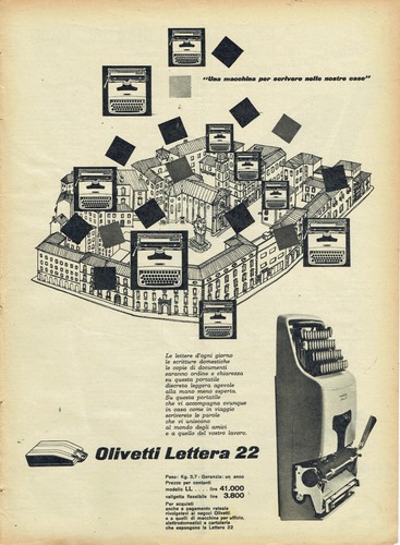 Olivetti lettera pubblicita - olivetti,