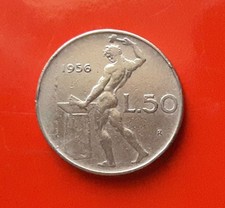 50 LIRE 1956 ERRORE - LINEA DI