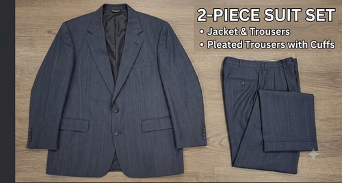 Tuta vintage blu navy - , gessato