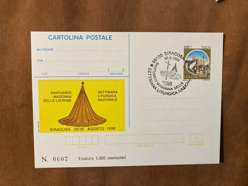 1996 siracusa cartolina - siracusa,