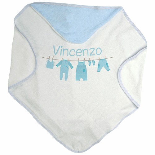 Accappatoio triangolo neonato