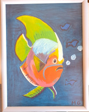 QUADRO ARTE NAIF PAESAGGI