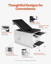 VEVOR Lettino Da Visita 227 Kg