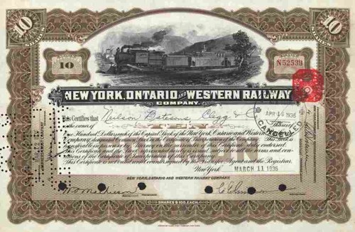 New york ontario western - york,