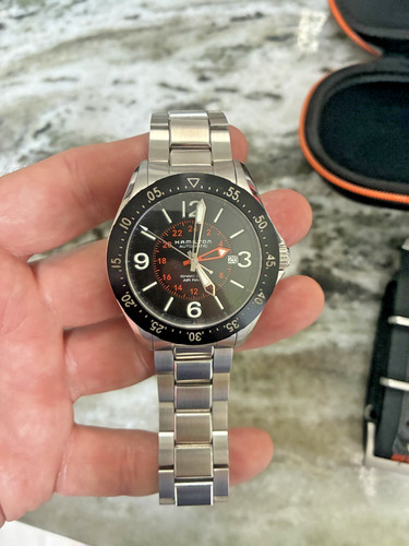 Hamilton khaki aviation gmt - khaki,