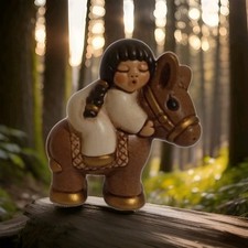 THUN Presepe Classico Bimba su asinello 