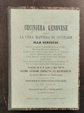 RATTO Giovanni Battista e Giovanni. LA CUCINIERA GENOVESE. Genova, Pagano, 1910