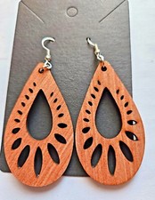 Orecchini in legno boho