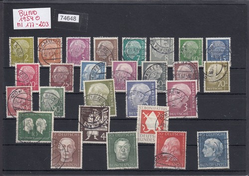 Bund 1954 michel - bund, 177-203
