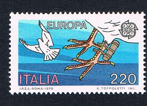 Italia francobollo europa - italia, 1