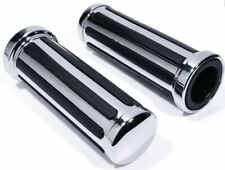 Manopole Moto Custom Universali Cromate Custom Harley Manubrio 25mm Rail Metallo