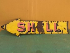 CARTELLO FRECCIA SHELL INSEGNA