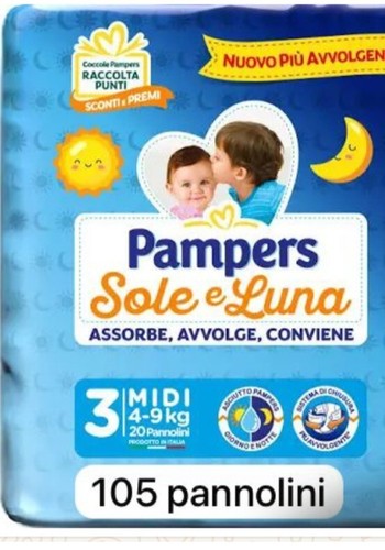 105 pannolini pampers sole - , e