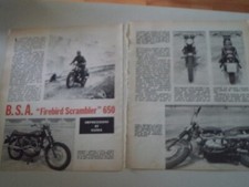PROVA (IMPRESSIONI DI GUIDA) MOTOCICLISMO 1968 - BSA FIREBIRD SCRAMBLER 650