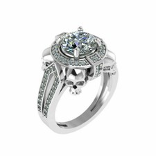 2.10ct White Round CZ Four