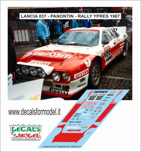 Decals lancia 037 - 1:43,
