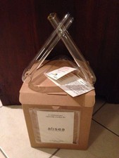 SCULTURA alambicco vetro MASSIMO LUNARDON Alisea strumento UNICHIMICA vaso arte