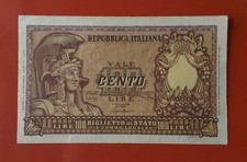 BANCONOTA 100 LIRE 1951 ITALIA