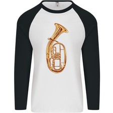 Tenore Corno Ottone Strumento Musicale Uomo L/S Baseball T-Shirt