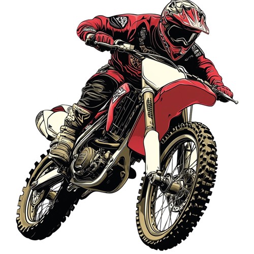 Adesivi dirt bike motocross - adesivi,