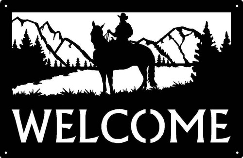 Insegna benvenuto cowboy - insegna,