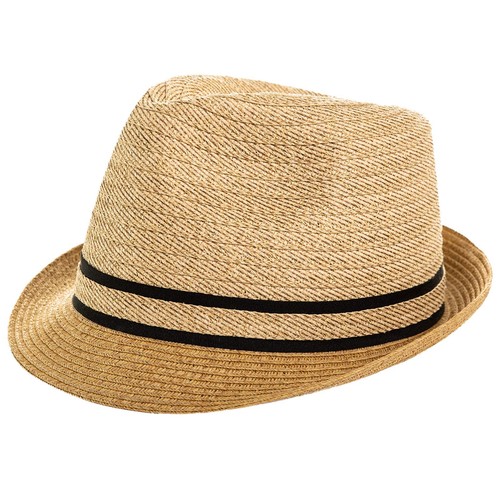 Cappello paglia uomo fedora - paglia,