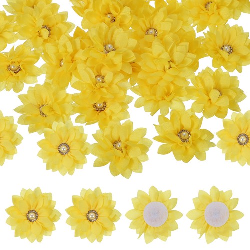 15pcs fiori stoffa - stoffa, con