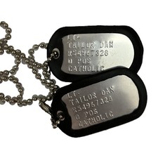 DogTag Piastrine Militari Inox