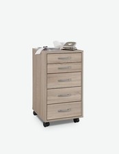 Cassettiera rotelle con 5 - su,