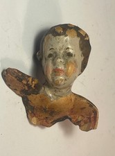 Angelo putto in legno laccato e dorato Italia XIX sec. Piccolo Testa