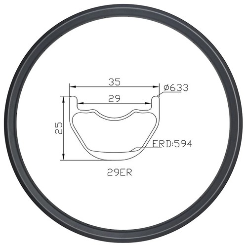 Cerchio tubeless bicicletta