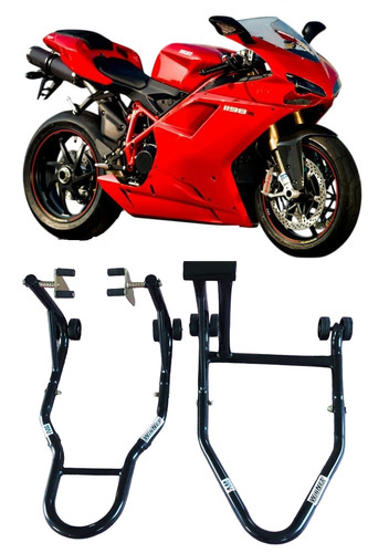 Coppia cavalletti alza moto