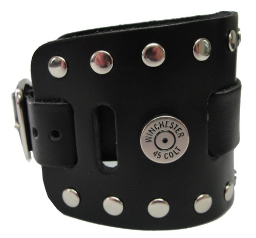 Cinturino orologio ampio pelle