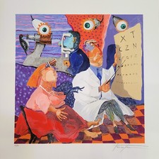 Pino Procopio  Serigrafia I' oculista
