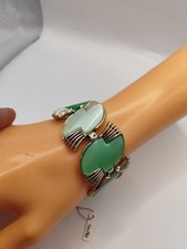 Bigiotteria vintage USA  Coro bracciale  art deco in stile egiziano THERMOSET