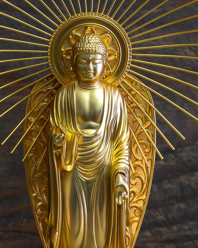 Statua del buddha amida nyorai - del,