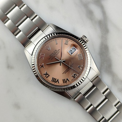 Rolex datejust rosa salmone - rolex,