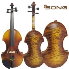 Raro modello di violino, violino suono master tipo barocco, fiamme dorso acero, fatto a mano