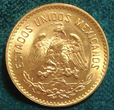 MESSICO 5 PESOS 1955 ORO OTTIMO